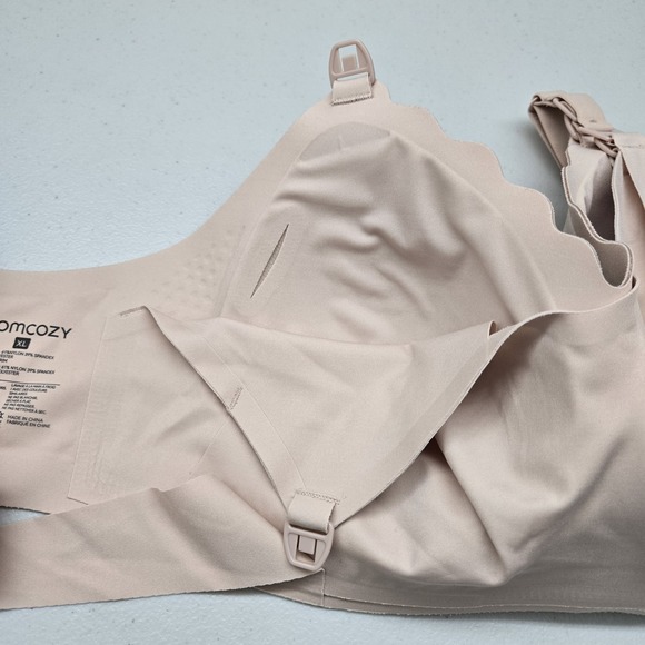 Momcozy Women Bra XL Pink T Shirt Wireless Nursing Adjustable Strap - Picture 6 of 11